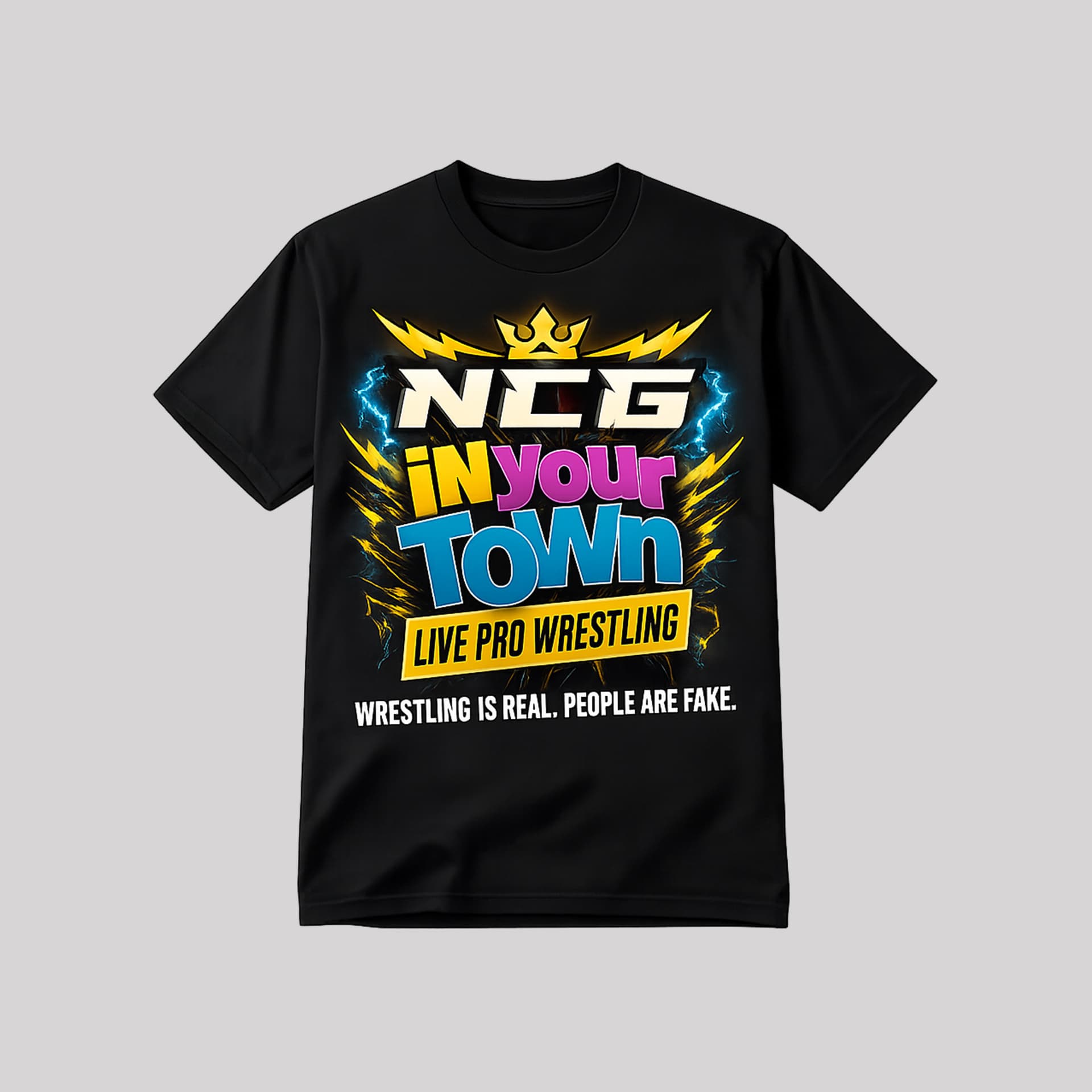 NCG Classic Black "In Your Town" Tee